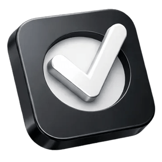 3D checkmark confirmation icon featured on the Photon Rendis about page
